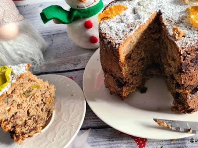 Panettone aux fruits séchés et chocolat noir low carb