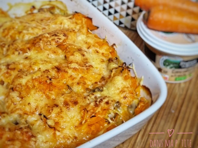 Gratin de carottes à la cancoillotte