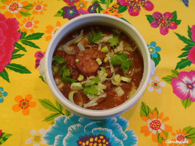 Soupe épicée aux haricots cajun