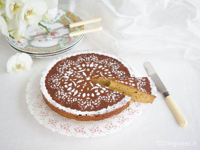 Gâteau très léger frangipane et clémentine