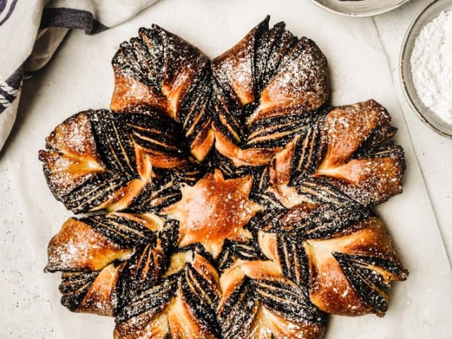 Brioche flocon de neige au chocolat