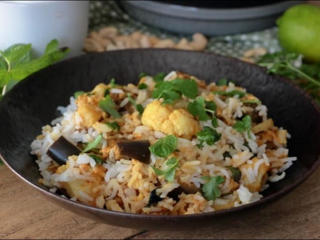 Biryani de légumes, un plat indien traditionnel