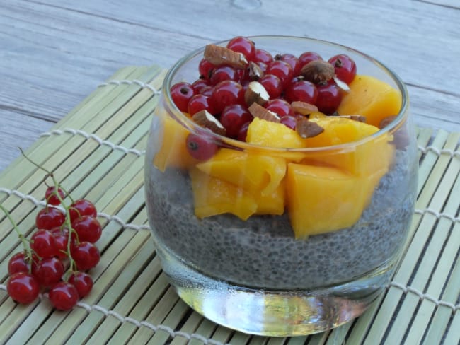 Verrine de Pudding chia (Petit-déjeuner)