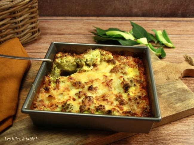 Quiche sans pâte au chou romanesco et gorgonzola