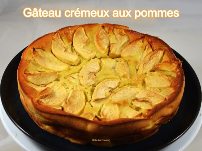 Gâteau crémeux aux pommes