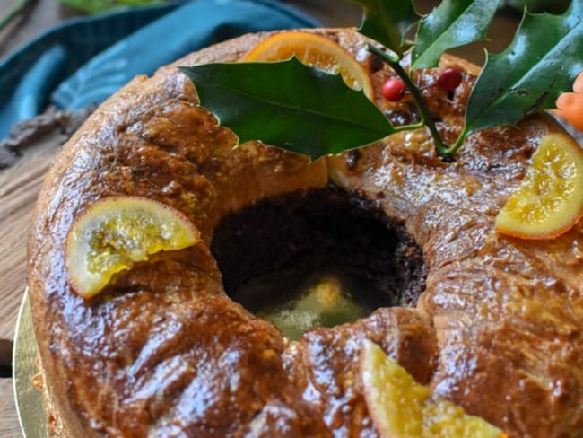 Brioche des rois Chocolat et orange pour l'Epiphanie