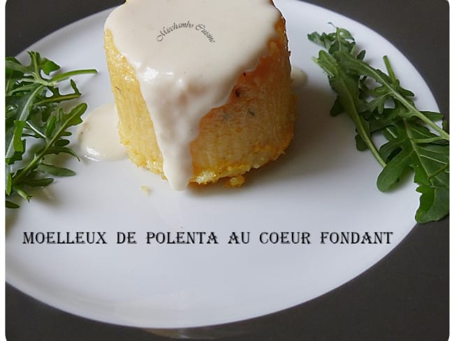 Moelleux de polenta au cœur fondant