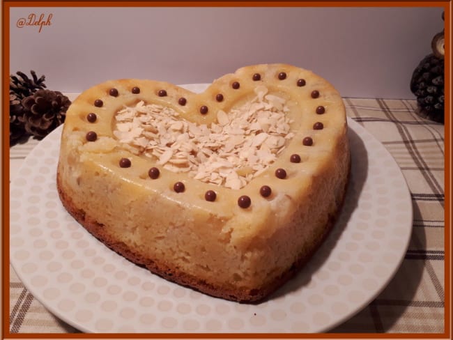 Gâteau au yaourt pommes poires et amandes pour un goûter gourmand