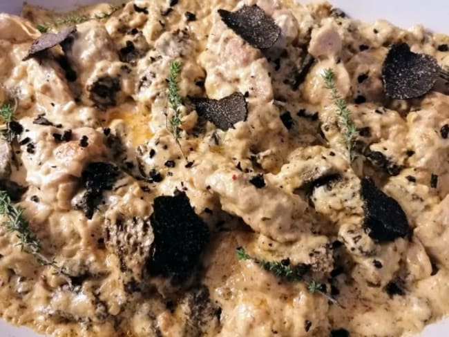 Ris de veau aux morilles et aux truffes