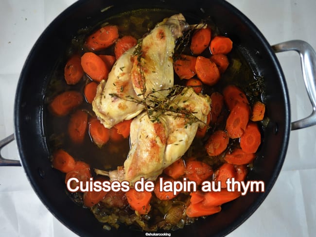 Cuisses de lapin au thym frais