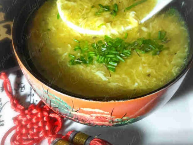 Egg Drop Soup : la soupe aux œufs battus pour nouvel an chinois