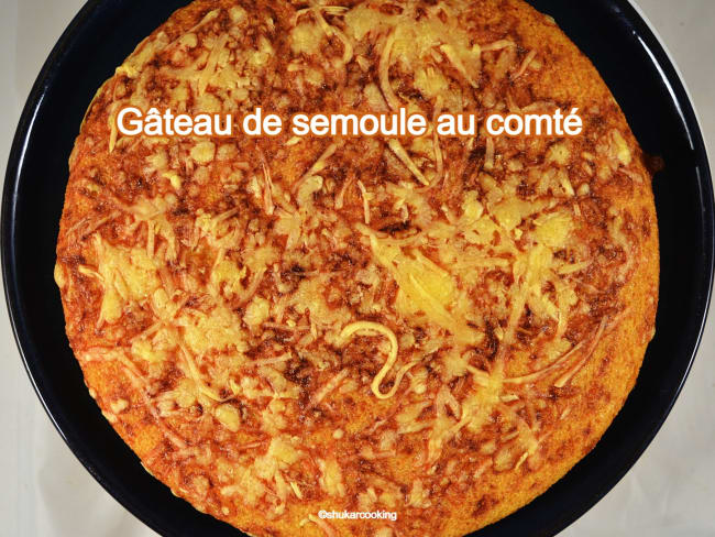 Gâteau de semoule au comté