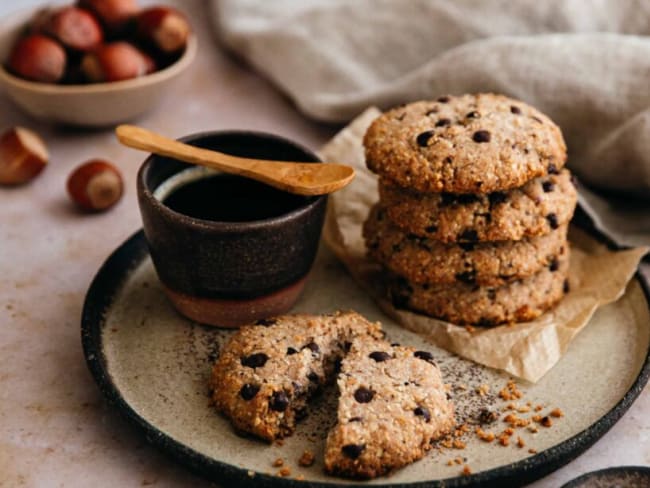 Cookies keto aux pépites de chocolat et huile de coco