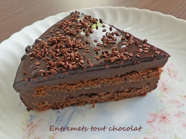 Entremets tout chocolat