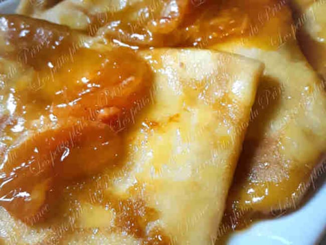 Crêpes à la mandarine et grand Marnier