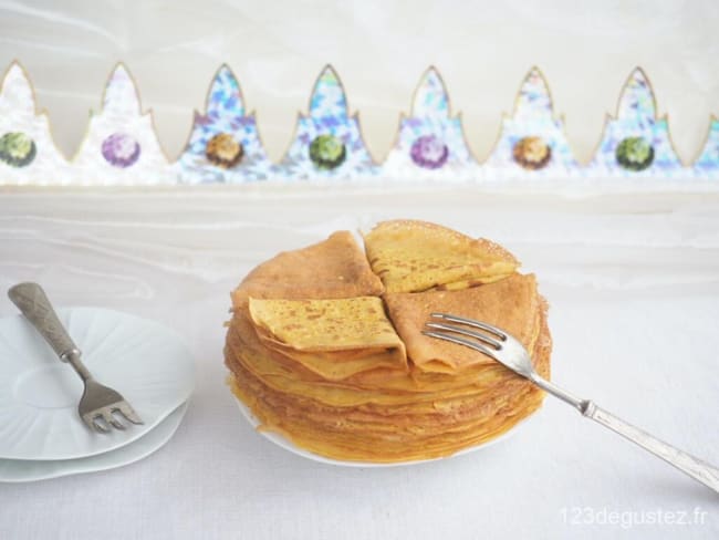 Pâte à crêpe sans lactose ni lait végétal au butternut et tahin