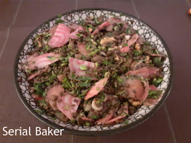 Salade de lentilles et betteraves au jus d'agrumes, d'après Ottolenghi