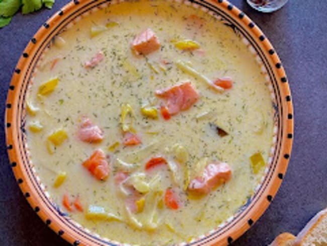 Lohikeitto : une soupe de saumon finlandaise