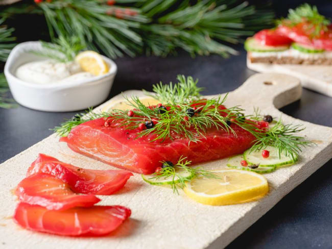 Saumon gravlax maison