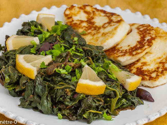 Tapenade aux épinards, paneer maison grillé