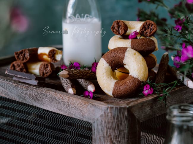 Marbrés façon donuts St Michel