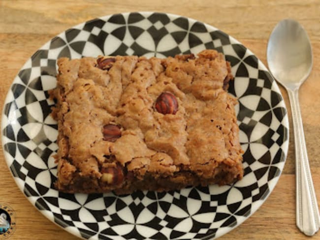 Brownie chocolat cannelle aux noisettes