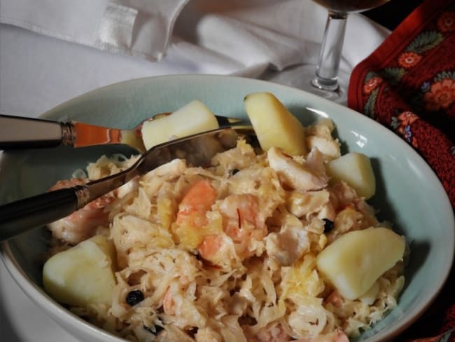 Choucroute de la mer vite fait bien fait mais qui régale quand même