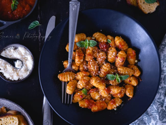 Gnocchis sauce tomate et basilic