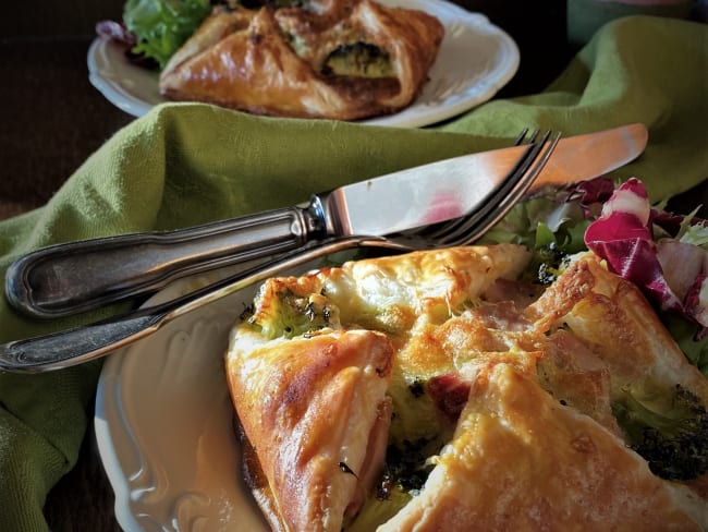 Panier de brocoli au jambon et au Comté