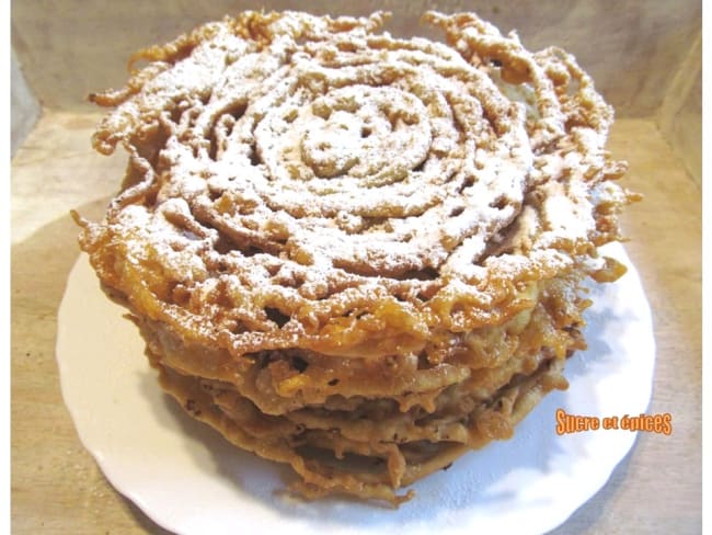 Beignets américains Funnel cakes pour Mardi Gras