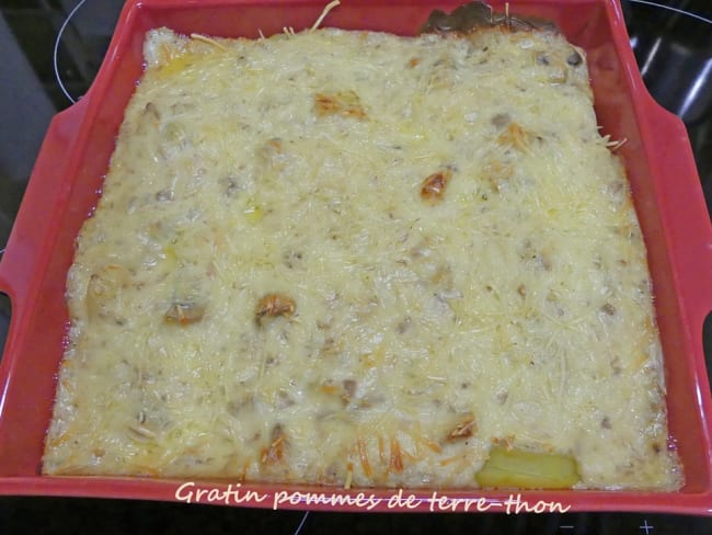 Gratin pommes de terre et thon