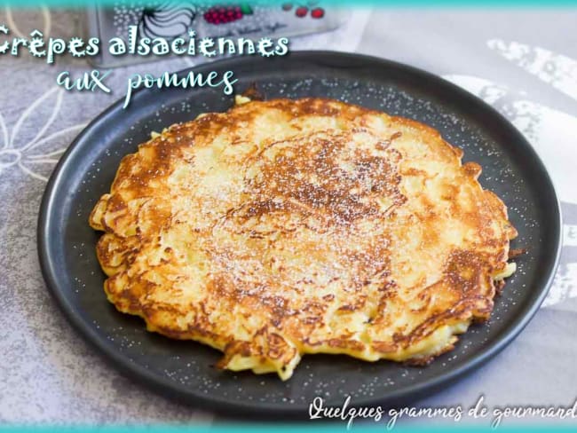 Crêpes alsaciennes aux pommes et à la bière