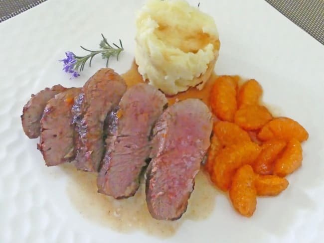 Magret de canard à la clémentine