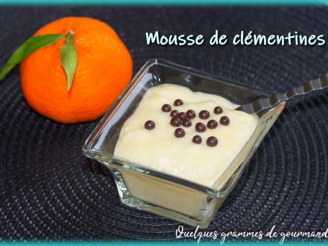 Mousse de clémentines