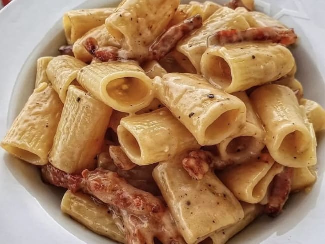 Gricia : pâtes à la gricia - Recette Italienne