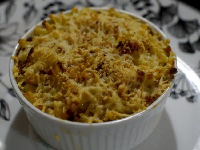 Gratin de Macaroni jambon-fromage