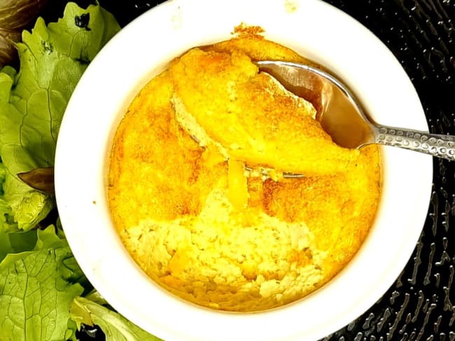 Soufflés végétariens de chou fleur et cheddar