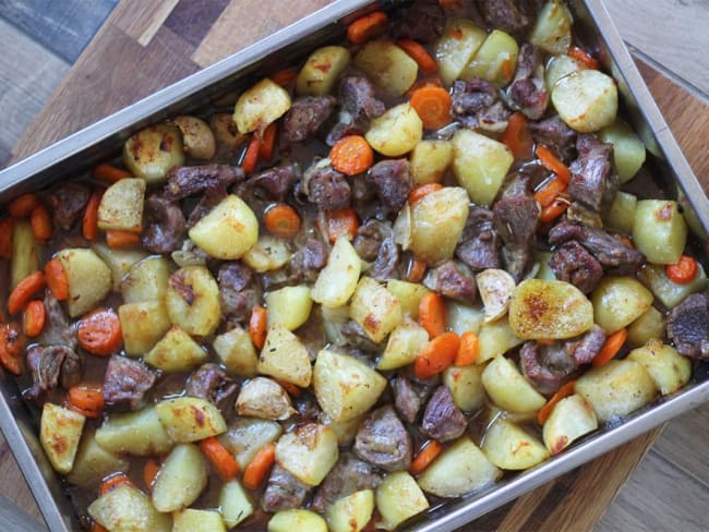 Agneau aux pommes de terre et carotte à l'italienne