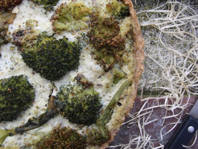 Quiche brocoli-pesto