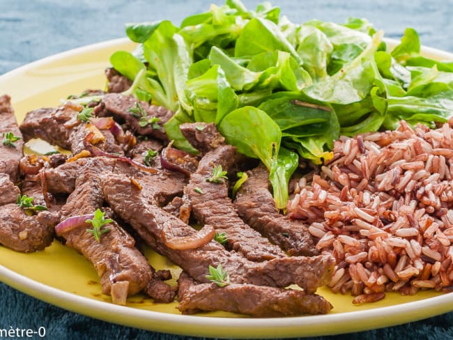 Boeuf au gingembre et à la sauce soja