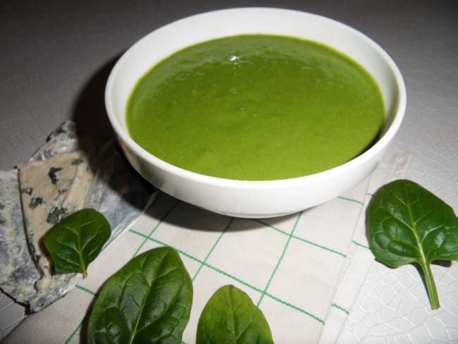 Velouté d’épinards au roquefort au Cookéo