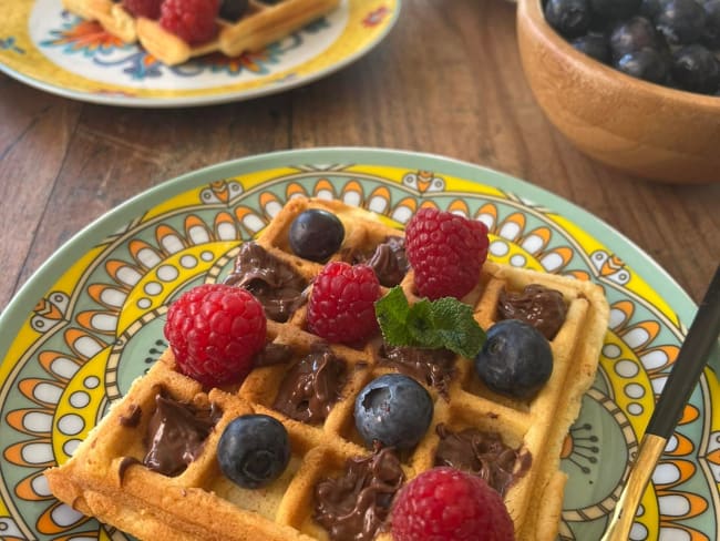 Gaufre traditionnelle vanillée bien moelleuse