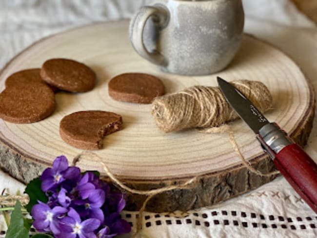 Sablés chocolat cannelle avec une pointe de fleur de sel