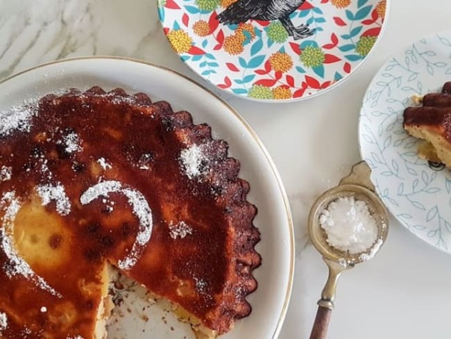 Gâteau fondant aux pommes sans beurre, sans gluten