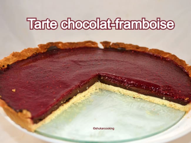 Tarte chocolat framboise