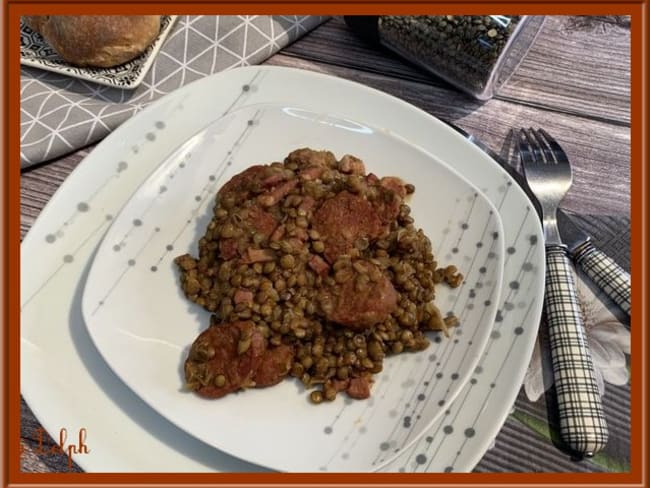 Lentilles au chorizo au Cookéo