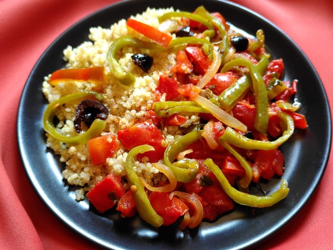 Quinoa et peperonata à ma sauce