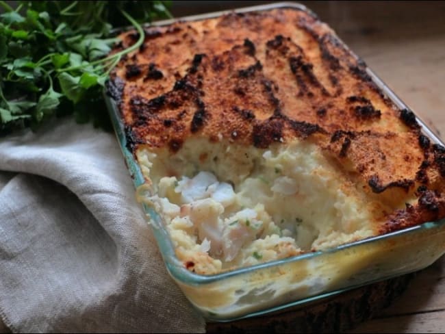 Parmentier de cabillaud au céleri