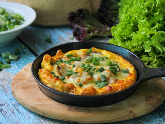 Frittata au tofu et aux légumes végétarienne