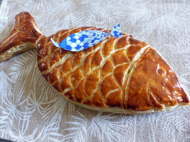 Poisson d'avril à la pistache façon galette